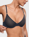 INLYRIC Women's Cosnufy® Mesh Scoop Bra Brown Purple