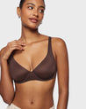 INLYRIC Women's Mesh Balconette Bra Sargasso