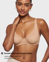 INLYRIC Women's Mesh Balconette Bra Sargasso