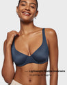 INLYRIC Women's Mesh Balconette Bra Sargasso