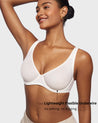 INLYRIC Women's Mesh Balconette Bra Sargasso