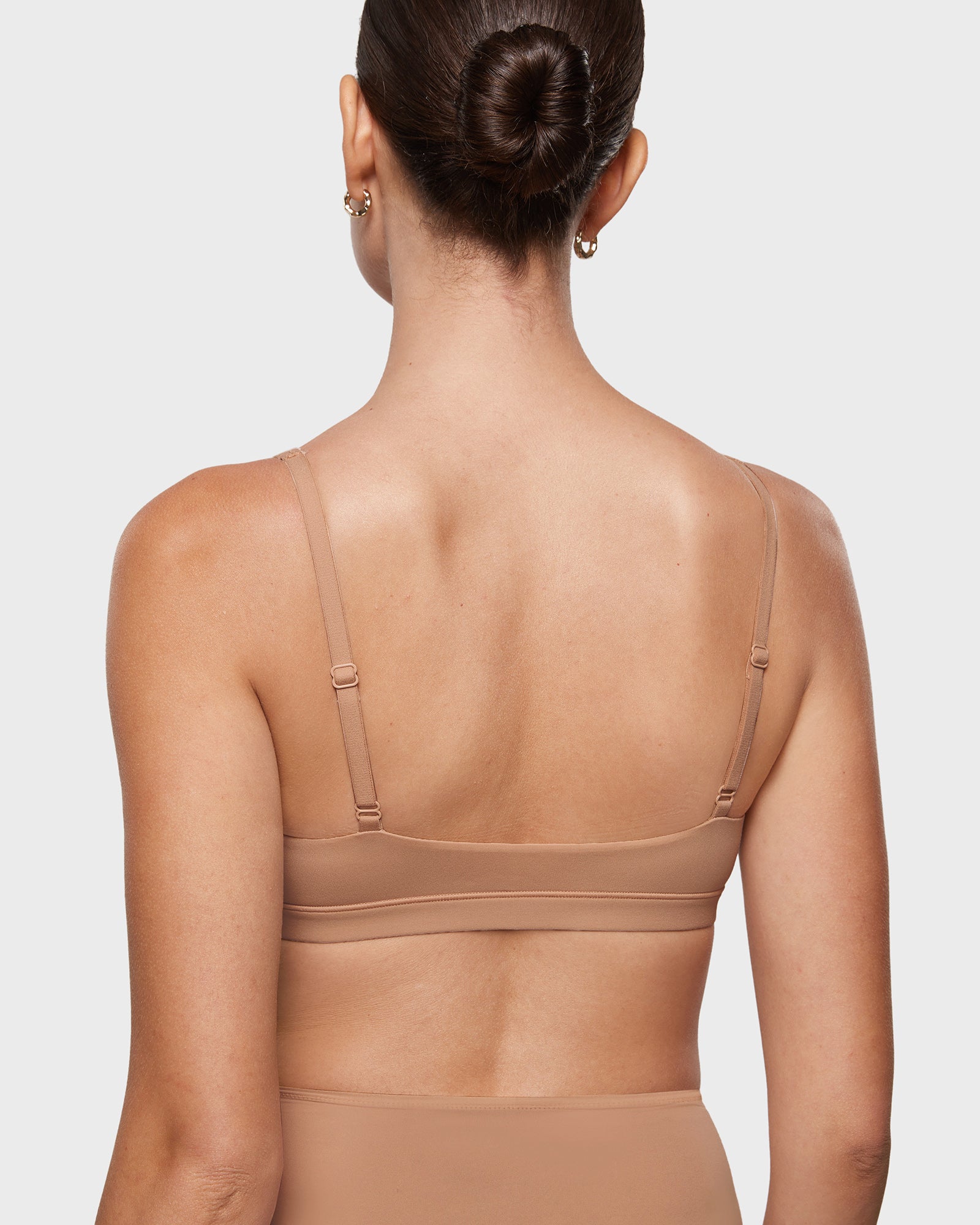 Women's Inbarely® Soft Deep V Triangle Bralette Warm Beige