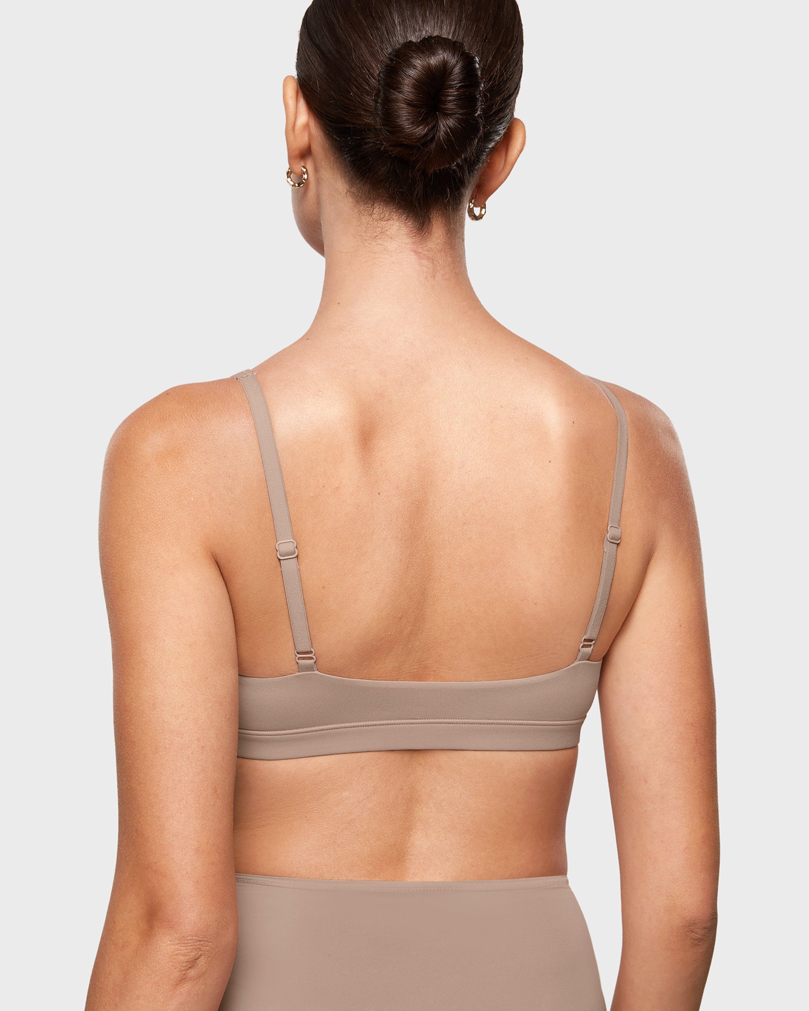 Women's Inbarely® Soft Deep V Triangle Bralette Warm Beige