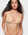 Women's Inbarely® Soft Deep V Triangle Bralette Hazelnut