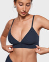 Women's Inbarely® Outwear Longline Triangle Bralette Deep Ocean Blue