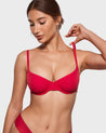 INLYRIC Women's Inbarely® Plus Unlined Balconette Bra Lipstick Red