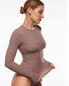 Women's Inbarely® Soft Basic Long Sleeve Tees Hazelnut