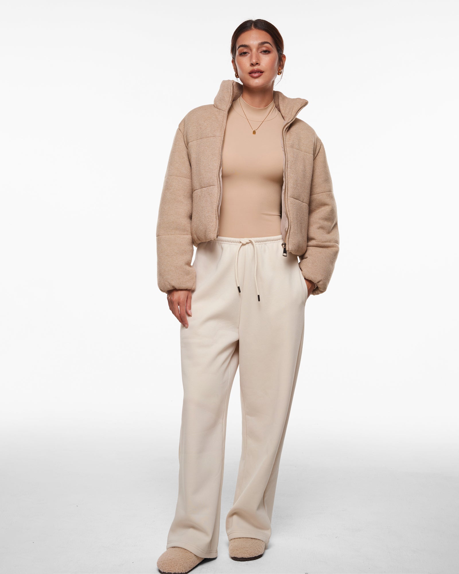 Women's Inbarely® Soft Mock Turtleneck Long Sleeve Top Black