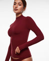 Women's Inbarely® Soft Mock Turtleneck Long Sleeve Top True Navy