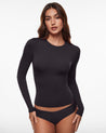 Women's Thermal Crewneck Long Sleeve Top Hazelnut