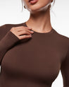 Women's Thermal Crewneck Long Sleeve Top Hazelnut