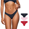 INLYRIC Women's Inbarely® Soft V-waisted Thong 3 Pack Bronze (3pack)
