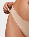 INLYRIC Women's Inbarely® Soft V-waisted Thong 3 Pack Hazelnut (3pack)