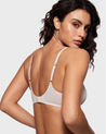 INLYRIC Women's Cosnufy® Mesh Scoop Bra Coconut White